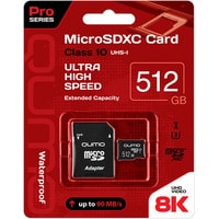 Карта памяти QUMO microSDXC QM512GMICSDXC10U3 512GB