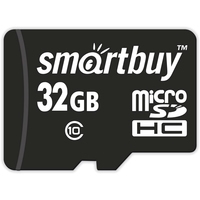 Карта памяти Smart Buy microSDHC SB32GBSDCL10-01LE 32GB (с адаптером)