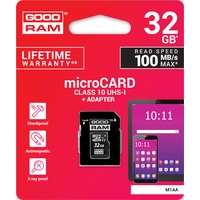 Карта памяти GOODRAM M1AA microSDHC M1AA-0320R12 32GB (с адаптером)