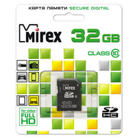 Карта памяти Mirex SDHC (Class 10) 32GB (13611-SD10CD32)