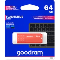 USB Flash GOODRAM UME3 64GB (оранжевый)