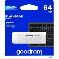 USB Flash GOODRAM UME2 64GB (белый)