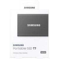 Внешний накопитель Samsung T7 500GB (титановый серый)