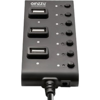 USB-хаб Ginzzu GR-487UAB