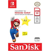 Карта памяти SanDisk For Nintendo Switch microSDXC SDSQXAO-256G-GNCZN 256GB