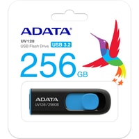 USB Flash A-Data DashDrive UV128 256GB (черный/синий)
