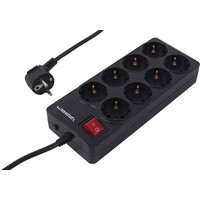 Сетевой фильтр IPPON 8 розеток, черный, 3 м (BK-238)