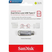 USB Flash SanDisk Ultra Dual Drive Luxe USB Type-C 256GB SDDDC4-256G-G46