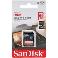 Карта памяти SanDisk Ultra SDXC SDSDUNR-064G-GN3IN 64GB