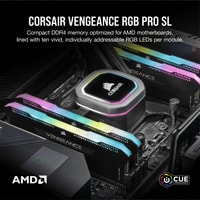 Оперативная память Corsair Vengeance RGB PRO SL 2x16GB DDR4 PC4-25600 CMH32GX4M2E3200C16