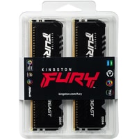 Оперативная память Kingston FURY Beast RGB 2x8GB DDR4 PC4-24000 KF430C15BBAK2/16