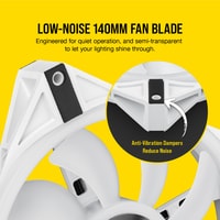Вентилятор для корпуса Corsair iCUE QL140 RGB White Dual Pack CO-9050106-WW