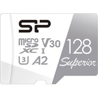 Карта памяти Silicon-Power Superior microSDXC SP128GBSTXDA2V20SP 128GB (с адаптером)