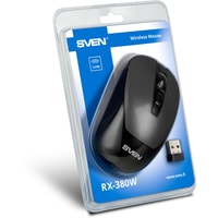 Мышь SVEN RX-380W (серый металлик)