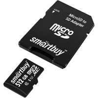 Карта памяти Smart Buy microSDXC SB512GBSDCL10-01 512GB (с адаптером) Карта памяти Smart Buy microSDXC SB512GBSDCL10-01 512GB (с адаптером)