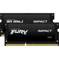 Оперативная память Kingston FURY Impact 2x8GB DDR3 SODIMM PC3-14900 KF318LS11IBK2/16