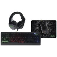 Клавиатура + мышь с ковриком + наушники SmartBuy SBC-777G-K