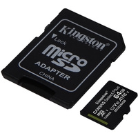 Карта памяти Kingston Canvas Select Plus microSDXC 64GB (с адаптером)
