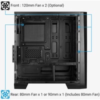 Корпус AeroCool Cylon Mini Tempered Glass (белый)