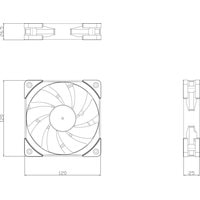 Вентилятор для корпуса Thermalright TL-C12-B