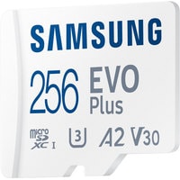 Карта памяти Samsung EVO Plus 2021 microSDXC 256GB (с адаптером)