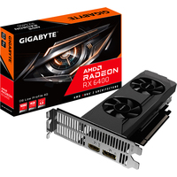 Видеокарта Gigabyte Radeon RX 6400 D6 Low Profile GV-R64D6-4GL