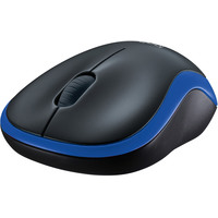 Мышь Logitech M185 (черный/синий)