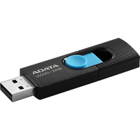 USB Flash A-Data UV220 32GB (черный/голубой)