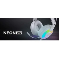 Наушники Genesis Neon 600 RGB (белый)
