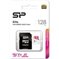 Карта памяти Silicon-Power Elite microSDXC SP128GBSTXBV1V20SP 128GB (с адаптером)