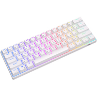 Клавиатура Royal Kludge RK61 RGB (белый, RK Red)