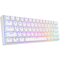 Клавиатура Royal Kludge RK61 RGB (белый, RK Red)