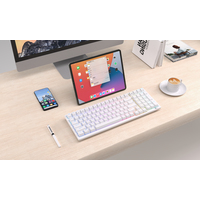 Клавиатура Royal Kludge RK98 RGB (белый, RK Red)