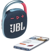 Беспроводная колонка JBL Clip 4 (темно-синий/розовый)