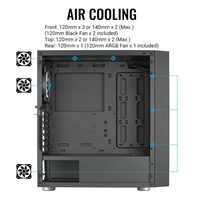 Корпус AeroCool Skribble SKRIBBLE-G-BK-V1