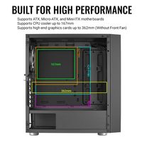 Корпус AeroCool Skribble SKRIBBLE-G-BK-V1