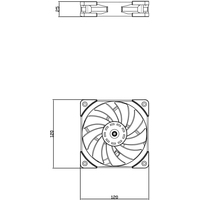 Вентилятор для корпуса Thermalright TL-C12-W