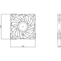 Вентилятор для корпуса Thermalright TL-C12015