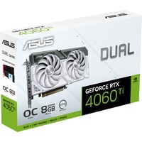 Видеокарта ASUS Dual GeForce RTX 4060 Ti OC Edition 8GB GDDR6 DUAL-RTX4060TI-O8G-WHITE