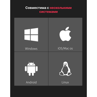 Клавиатура Royal Kludge RK100 RGB (черный, RK Brown)