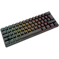 Клавиатура Royal Kludge RK61 New RGB (черный, RK Red)