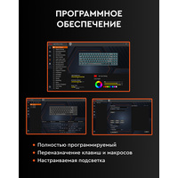 Клавиатура Royal Kludge RK61 New RGB (черный, RK Red)