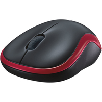 Мышь Logitech M186 (черный/красный)