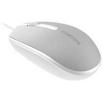 Мышь Canyon M-10 (серый/белый)