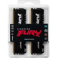 Оперативная память Kingston FURY Beast RGB 2x8ГБ DDR4 3200МГц KF432C16BB2AK2/16
