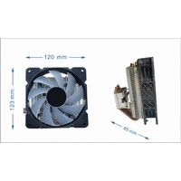 Кулер для процессора Gembird CPU-HURACAN-ARGB-X140
