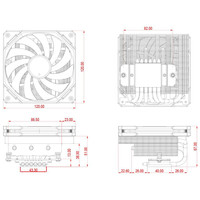 Кулер для процессора ID-Cooling IS-67-XT WHITE