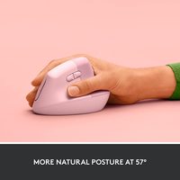 Вертикальная мышь Logitech Lift (розовый)