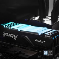 Оперативная память Kingston FURY Beast RGB 8ГБ DDR4 3733 МГц KF437C19BB2A/8