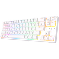 Клавиатура Royal Kludge RK68 Plus RGB (белый, RK Red)